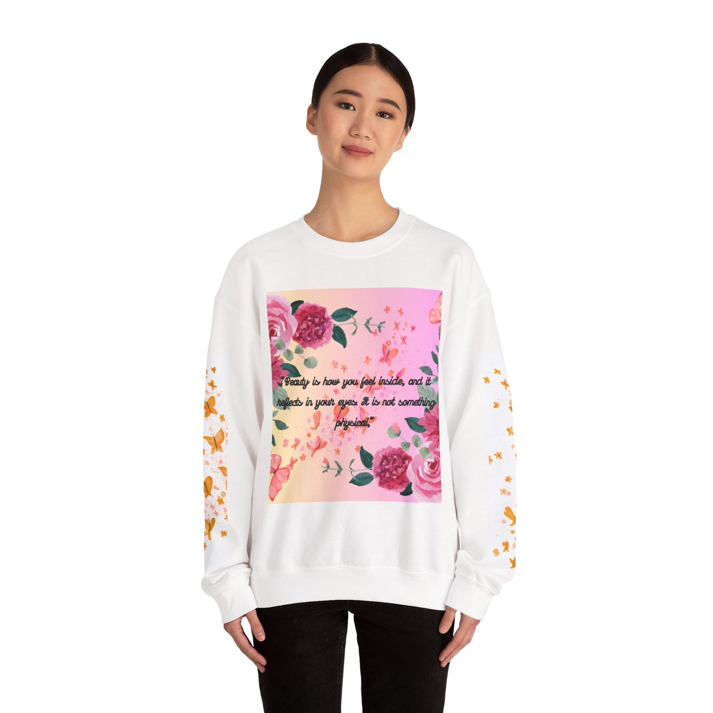 Floral Butterfly Sweatshirt