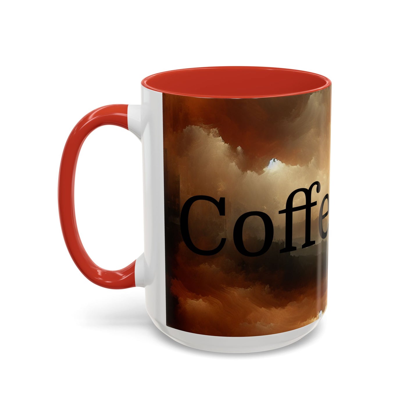 Coffee First Accent Mug | Inspirational Drinkware, Cozy Vibes, Perfect Gift for Coffee Lovers, Home & Office Decor, Funny Mug