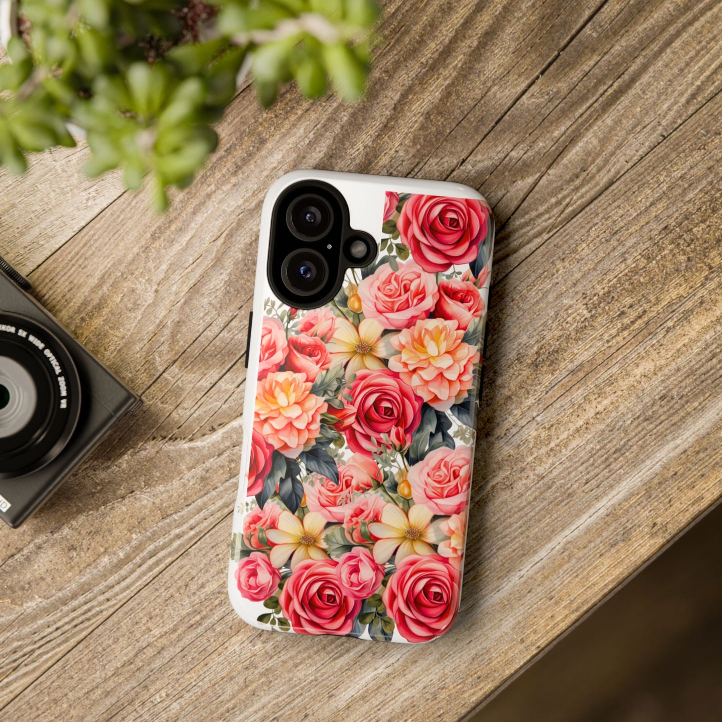 Floral Tough Phone Case - Stylish Flower Cover, Unique Gift for Her, Durable Protection, Cute Accessory, Perfect for Any Occasion