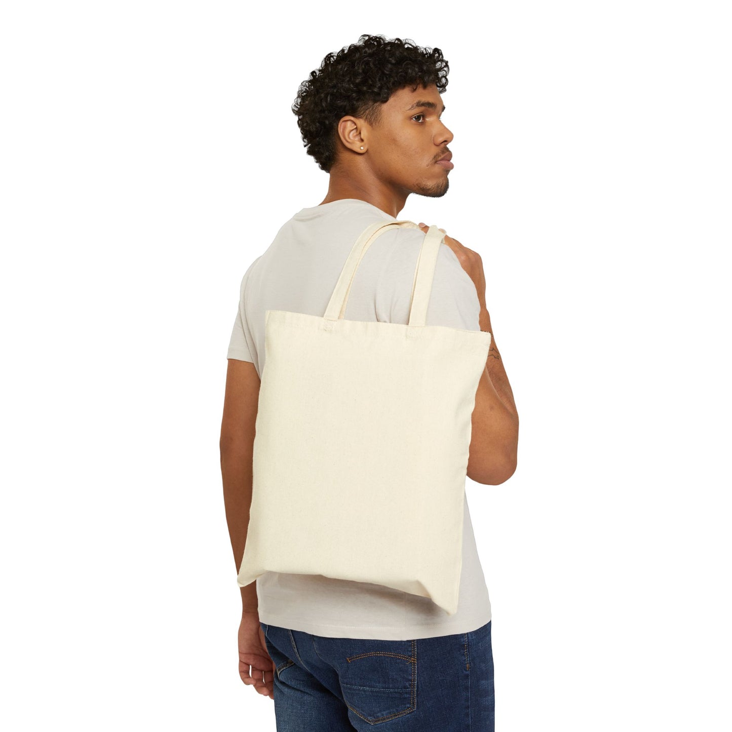 Floral Cotton Canvas Tote Bag | Eco-Friendly Shopping Bag, Beach Tote, Gift for Her, Spring Flowers, Reusable Tote