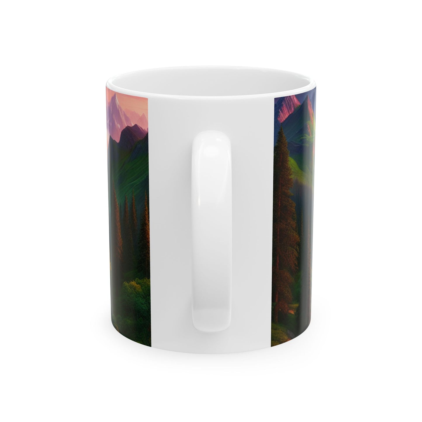 Mountain Landscape Ceramic Mug | Nature Lover Gift, Coffee Cup, Travel Mug, Scenic Design, Outdoor Enthusiast