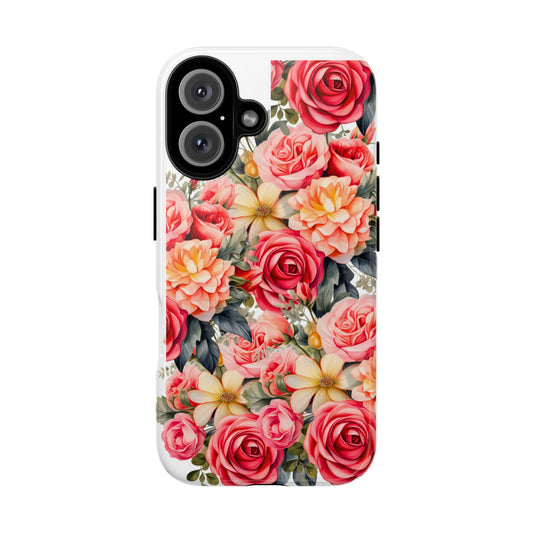 Floral Tough Phone Case - Stylish Flower Cover, Unique Gift for Her, Durable Protection, Cute Accessory, Perfect for Any Occasion
