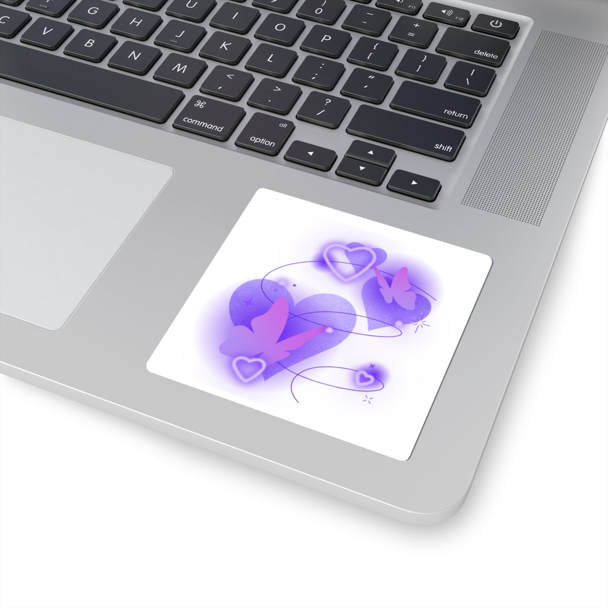 Purple Butterfly Kiss-Cut Stickers - Whimsical Art for Decor, Scrapbooking, Journaling, Gift Wrap, Laptop Stickers