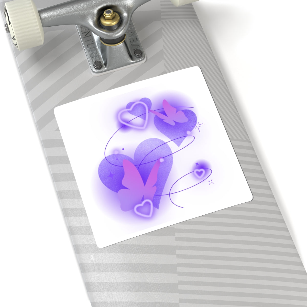 Purple Butterfly Kiss-Cut Stickers - Whimsical Art for Decor, Scrapbooking, Journaling, Gift Wrap, Laptop Stickers